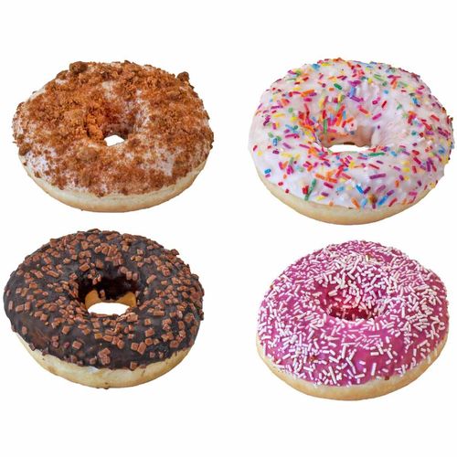 Assortiment donuts gourmands, 4 sortes