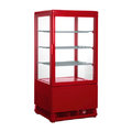 Mini vitrine réfrigérée Saro "SC 70", rouge
