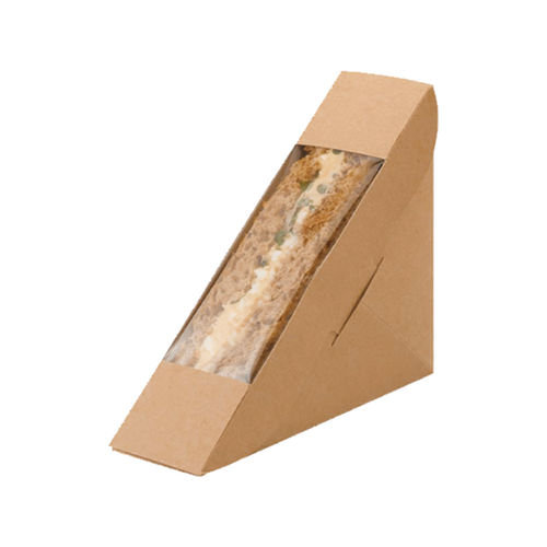 Boîte à sandwich, brune 1ère, 12,3x5,2x12,3 cm