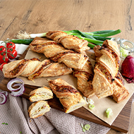 Torsade feuilletée "Tarte flambée"