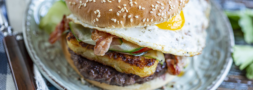 Burger pti déj‘ au boeuf