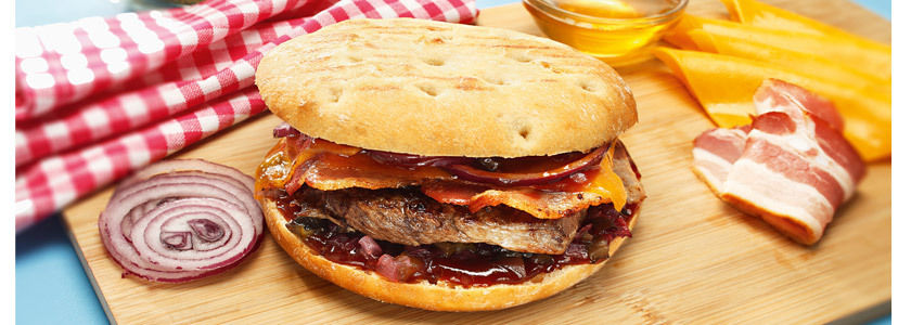Hamburger au steak grillé