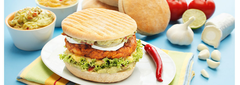 Burger au poulet Façon Tandoori