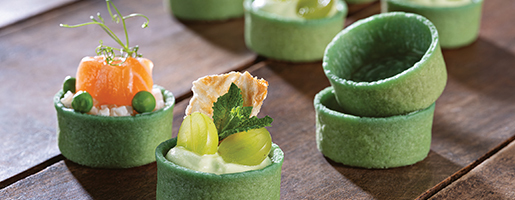 Mini tartelette universel "Filigrano" HUG vert