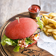 Red Love Gourmet Burger, tranché
