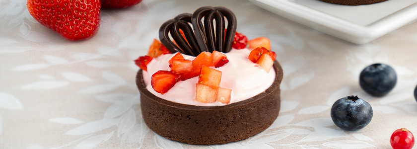 Tartelettes aux fraises et au chocolat