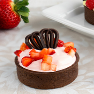 HUG tartelette choco "Filigrano", Ø 7 cm