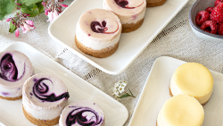 Assortiment de minis cheesecakes, 3 sortes