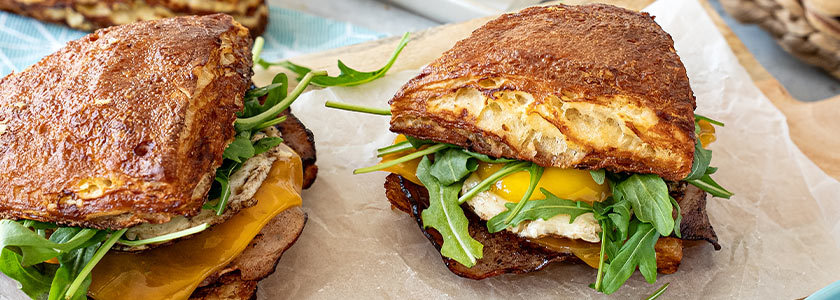 Triangle bretzel jambon-fromage
