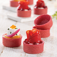 Mini tartelette universel "Filigrano" HUG rouge