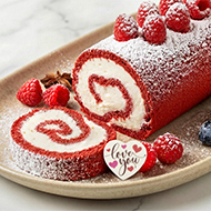 Fond biscuité rouge "Red Velvet", 56 x 38 cm