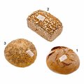 Assortiment de pains Bio**, 3 sortes