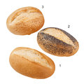 Assortiment de petits pains croustillants, 3 sort.