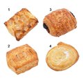 Mini-feuilletés sucrés, 4 sortes