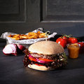 Sourdough Burger Gourmet, tranché