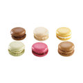 Mini macarons, 6 sortes