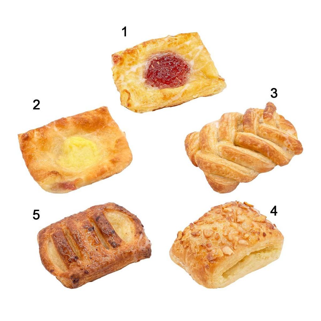 SG-Assortiment de mini-feuilletés danois, 5 sortes