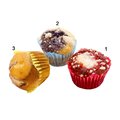 Assortiment mini-muffins, 3 sortes