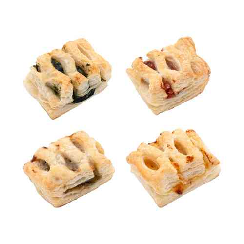Minis snack salés, 4 sortes