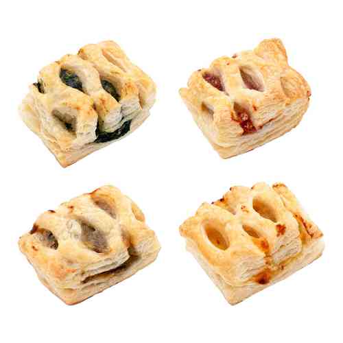 Minis snack salés, 4 sortes