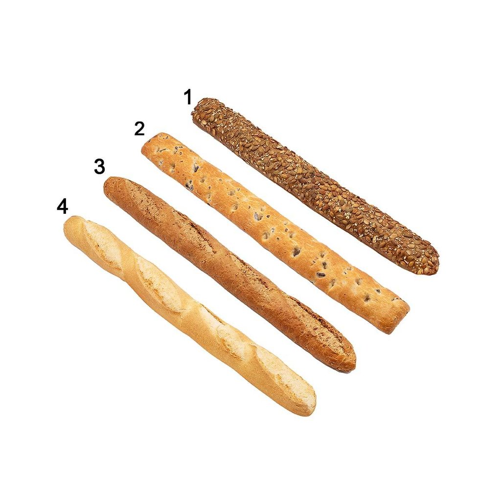 Assortiment de baguettes croustillantes, 4 sortes