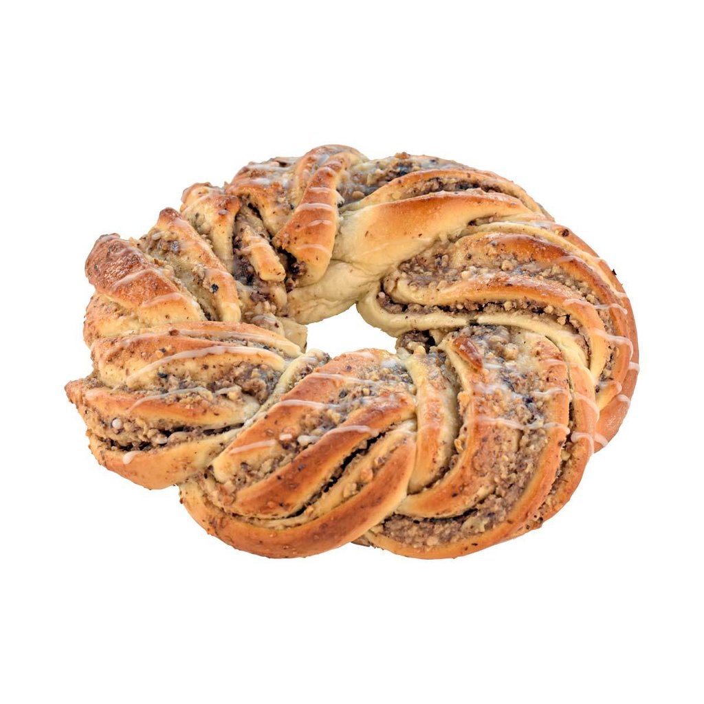 Brioche Babka couronne aux noisettes