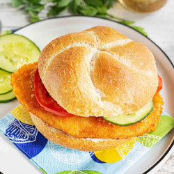 Petit pain marguerite sandwich, cuit, tranché