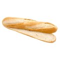 Demi-baguette tranchée, prête à l'emploi