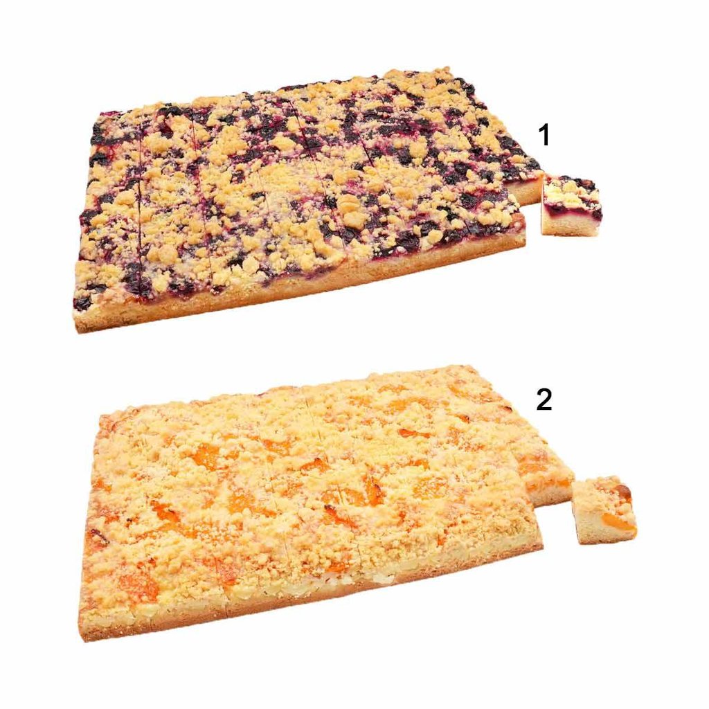 Assortiment de gâteaux aux fruits, 2 sortes