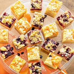 Assortiment de gâteaux aux fruits, 2 sortes