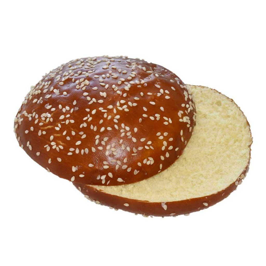 Pain burger brioché artisanal au sésame prétranché 90 G ENV - Réseau Krill