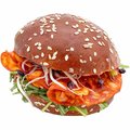 Mini burger bretzel brioché tranché, cuit - 5