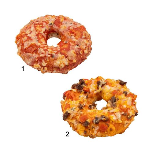 Assortiment de donuts pizzas, 2 sortes