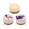 Assortiment de minis cheesecakes, 3 sortes