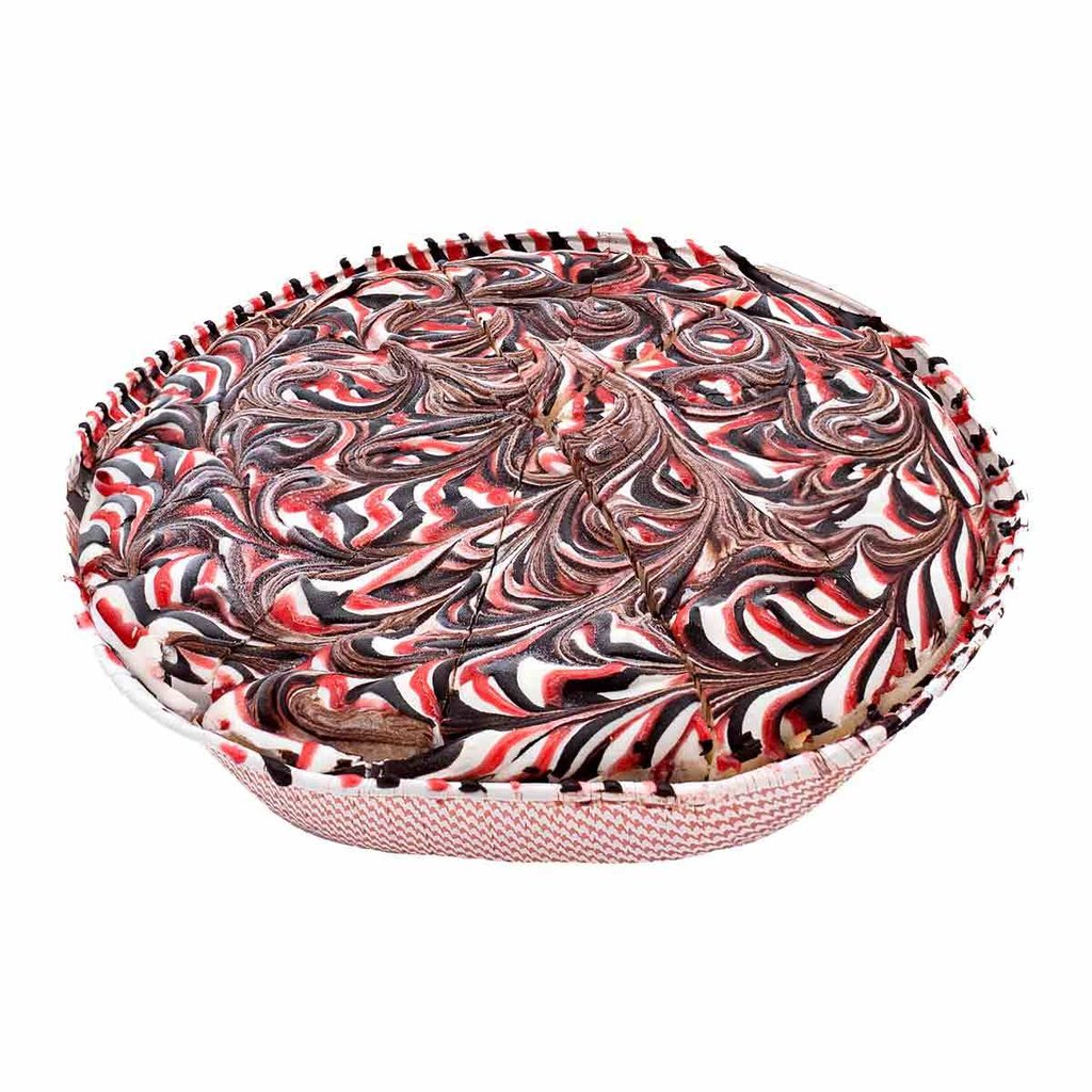 Génoise framboise-stracciatella