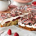 Génoise framboise-stracciatella - 2
