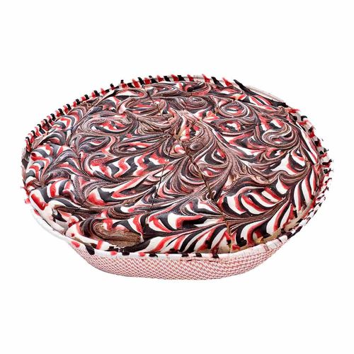 Génoise framboise-stracciatella