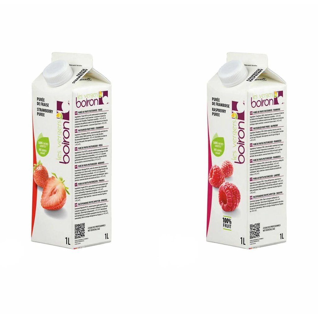 Asst de purées de fruits n° 1, sans sucres ajoutés