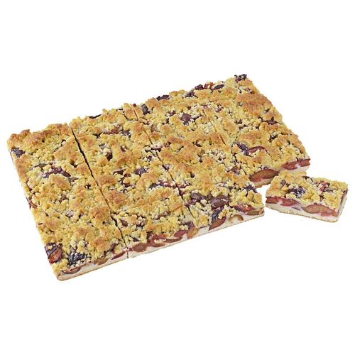 Cadre aux prunes et crumbles au beurre