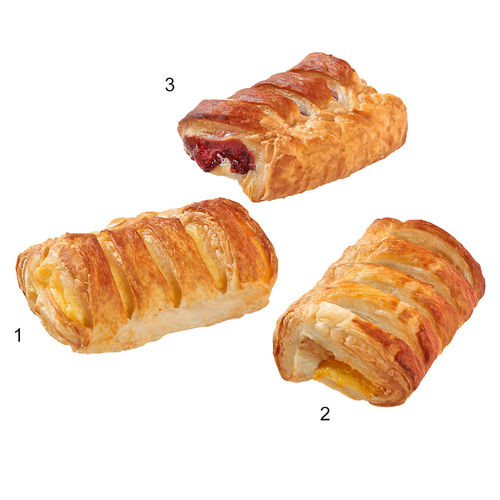 Assortiment mini-feuilletés aux fruits, 3 sortes