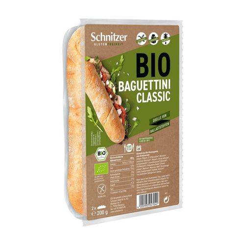 Schnitzer Bio Baguettini Bianco, sans gluten