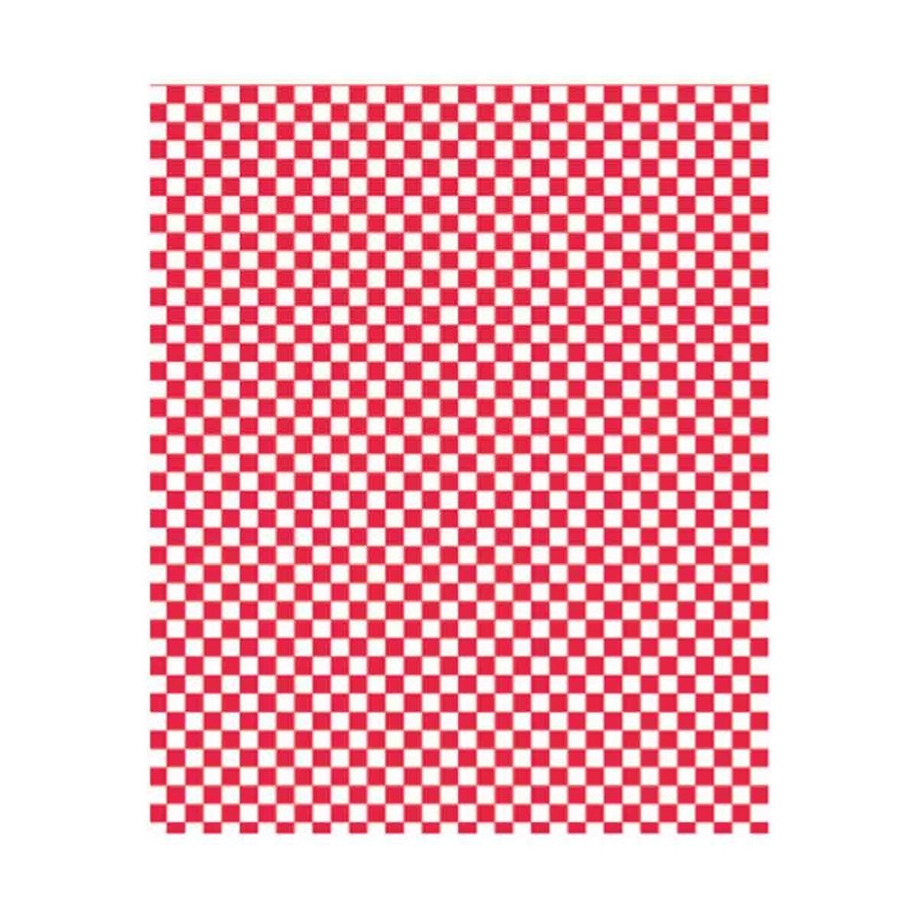 Papier hamburger, rouge/blanc