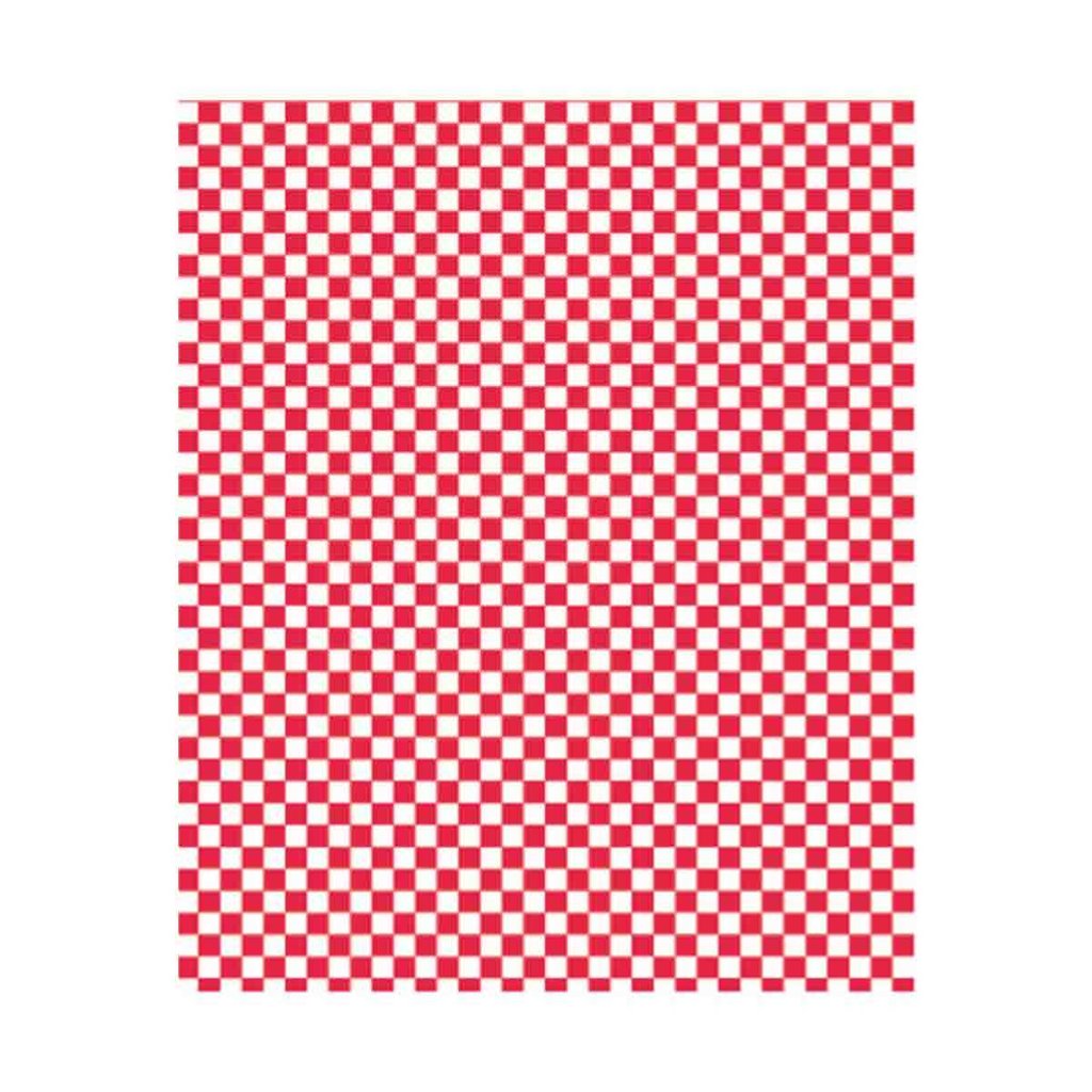 Papier hamburger, rouge/blanc