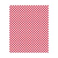 Papier hamburger, rouge/blanc