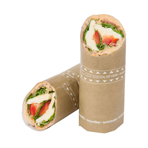 Sachet à wraps, brun