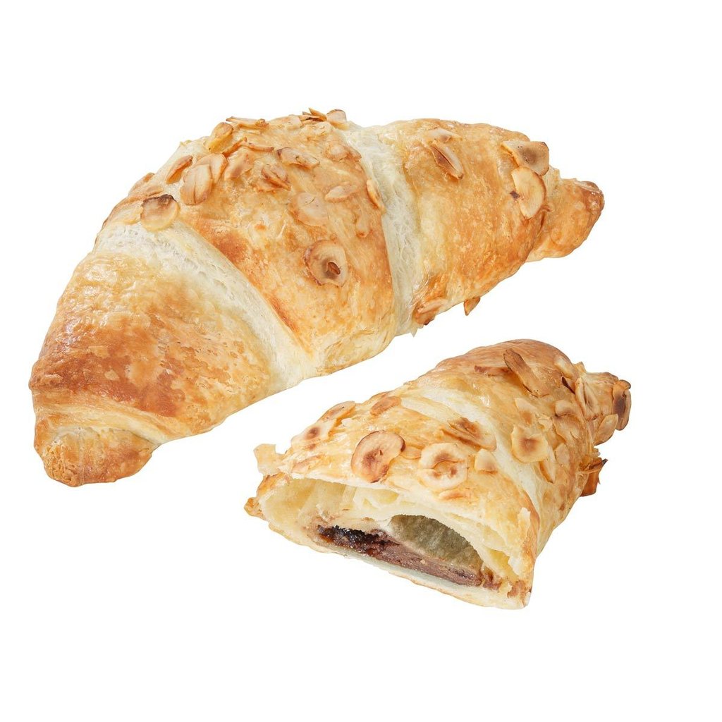 Croissant au beurre fourré crème pralin
