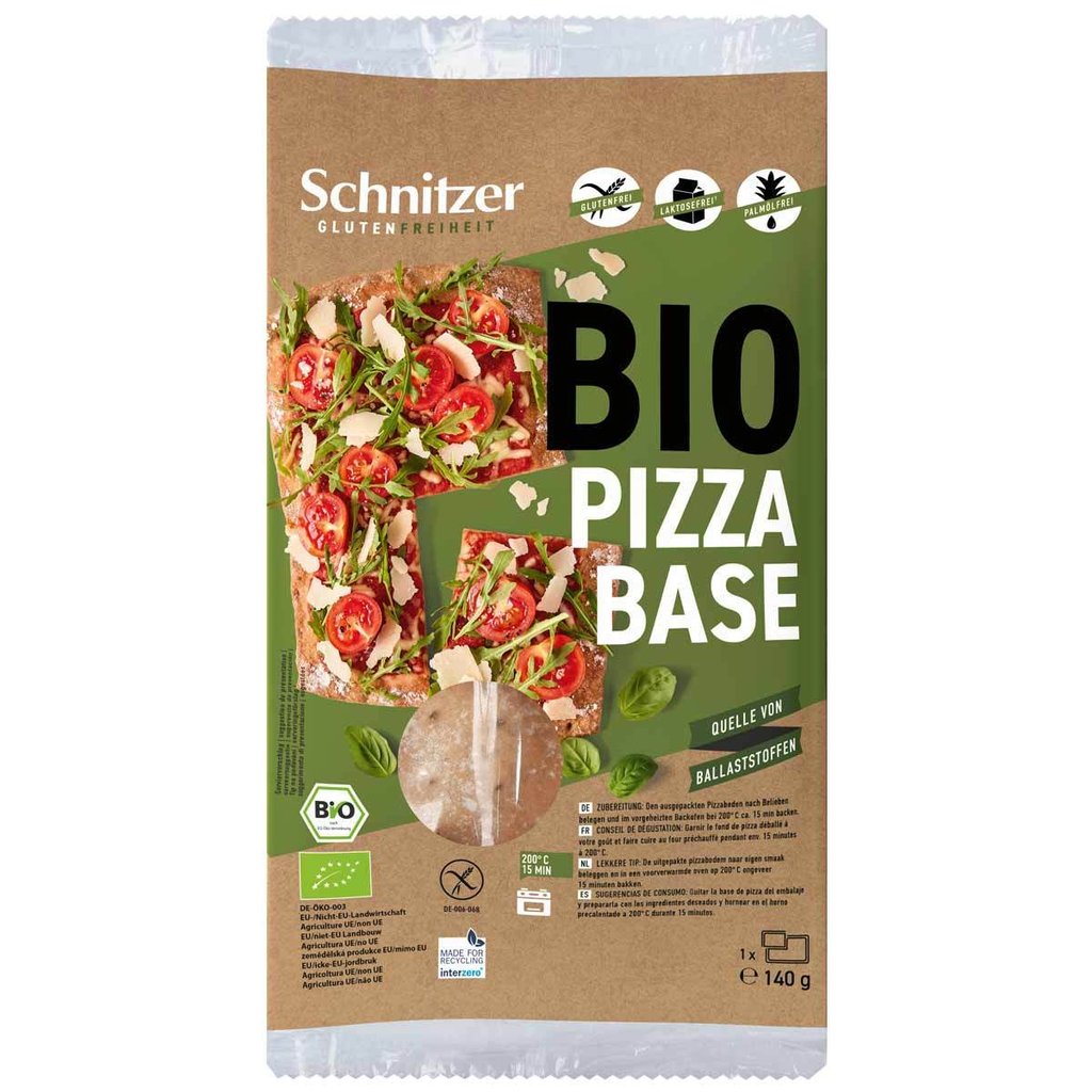 Schnitzer Fond de pâte à pizza Bio**, sans gluten