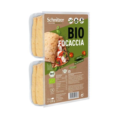 Schnitzer Focaccia Bio**, sans gluten