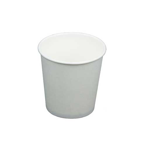 Gobelet en papier 100 ml, Ø 62 mm, blanc