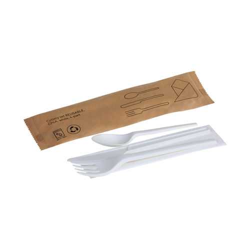 Set de 4 couverts en bioplastique